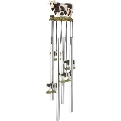 Музыка ветра FC Design 23" Long Round Top Cow Home Decor Подарок на новоселье, праздники и дни рождения