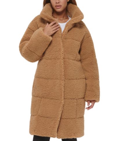 Женское длинное пальто Teddy с застежкой на кнопках от Levi's