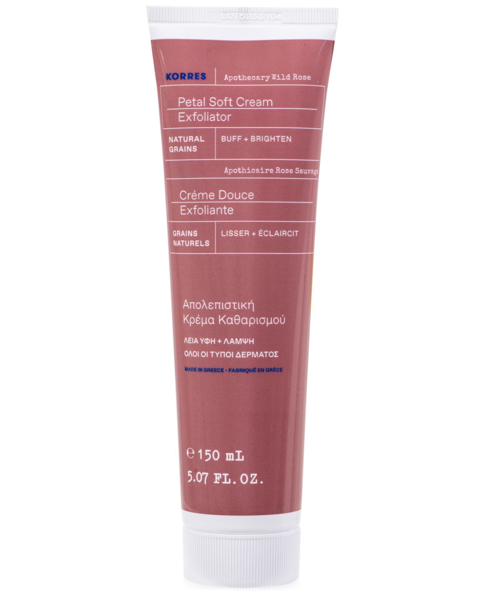 Мягкий эксфолиант Korres Apothecary Wild Rose Petal Soft Cream, 5.07 oz.
