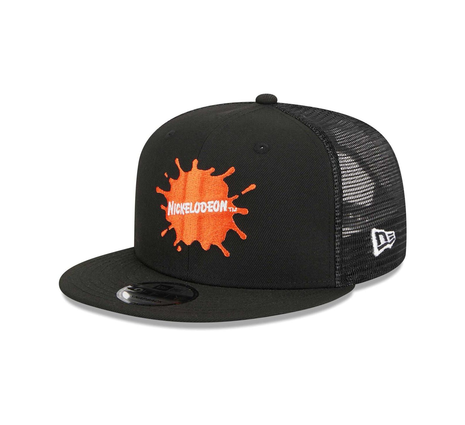 Мужская бейсболка New Era Black Nickelodeon Splat Trucker 9FIFTY Snapback