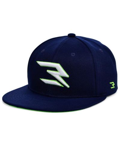 Nike 3BRAND by Russell Wilson Мужская кепка Snapback регулируемая, темно-синяя и белая