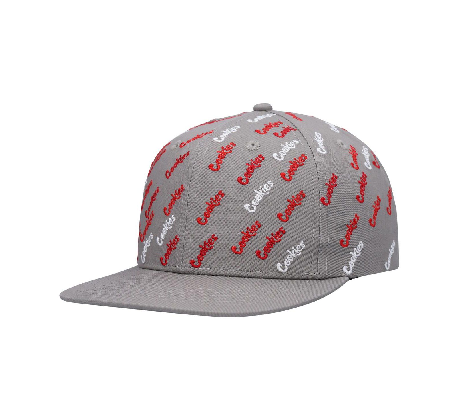 Мужская кепка Cookies Gray Triple Beam с принтом Snapback