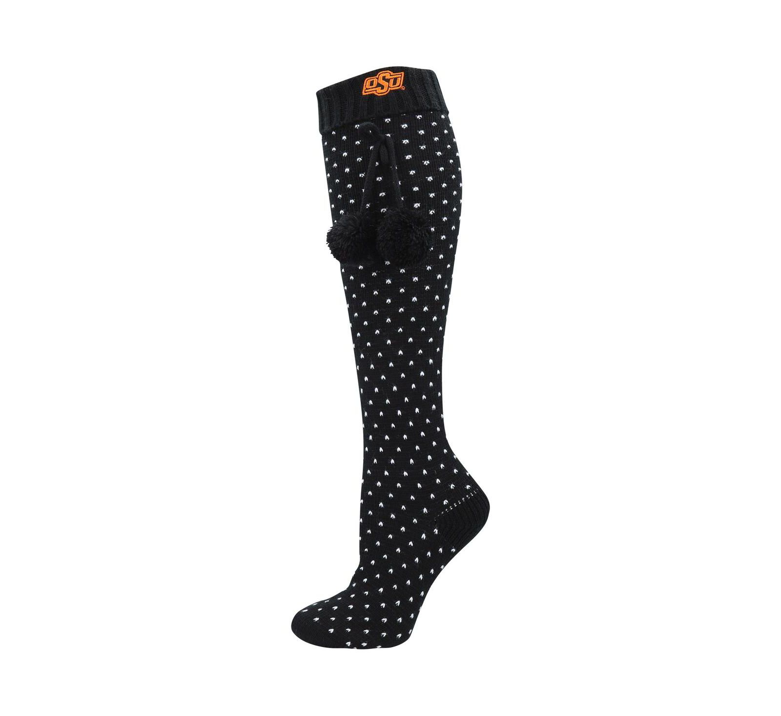 Women's ZooZatz Black Oklahoma State Cowboys Knee High Socks