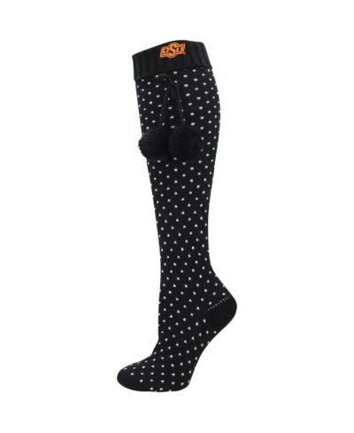 Women's ZooZatz Black Oklahoma State Cowboys Knee High Socks