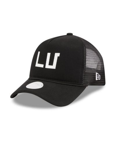 Женская кепка New Era Black Las Vegas Raiders McGee Trucker 9FORTY Adjustable