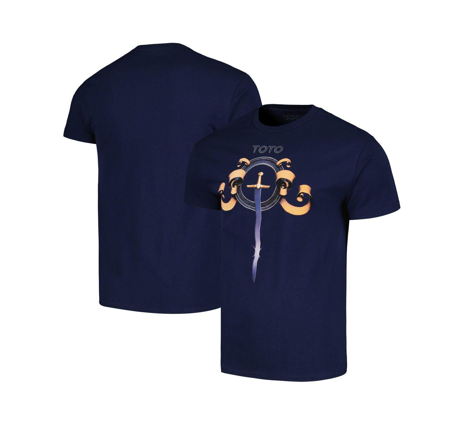 Мужская футболка Manhead Merch Navy Toto Self Titled Sword Graphic