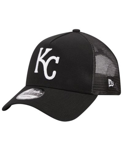 Мужская регулируемая кепка New Era Kansas City Royals A-Frame 9FORTY Trucker, черная