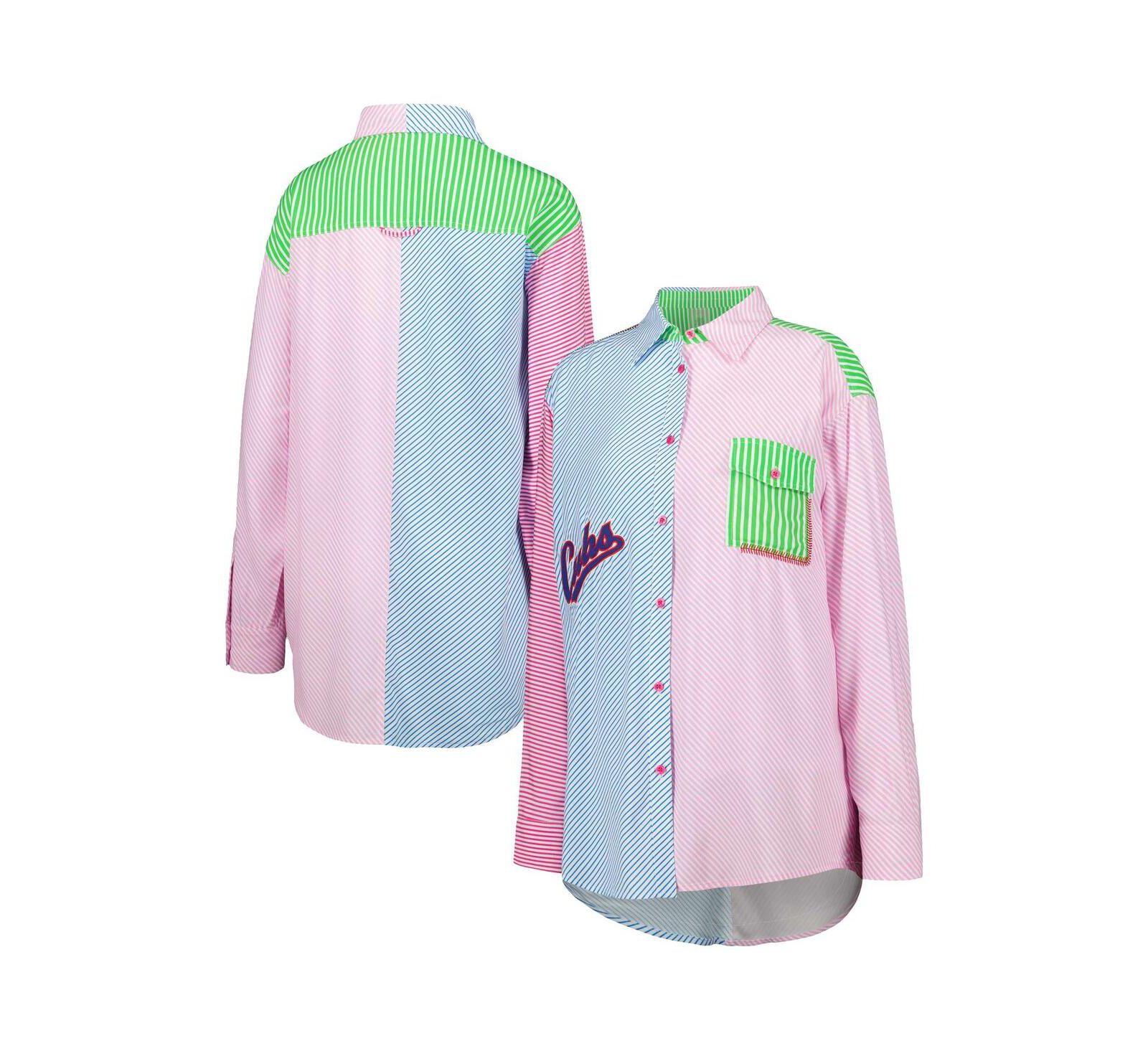 Женская рубашка Terez Chicago Cubs Button-Up Shirt