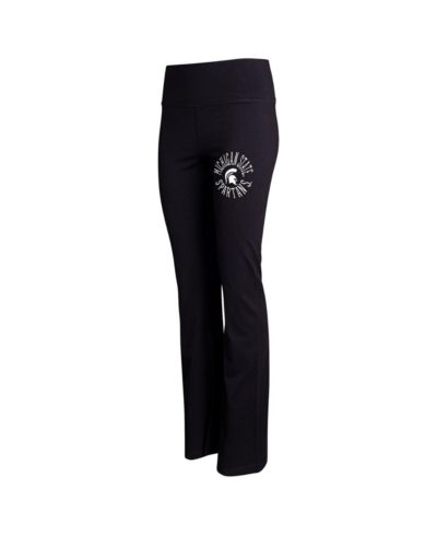 Женские леггинсы Concepts Sport Michigan State Spartans, черные, расклешенные