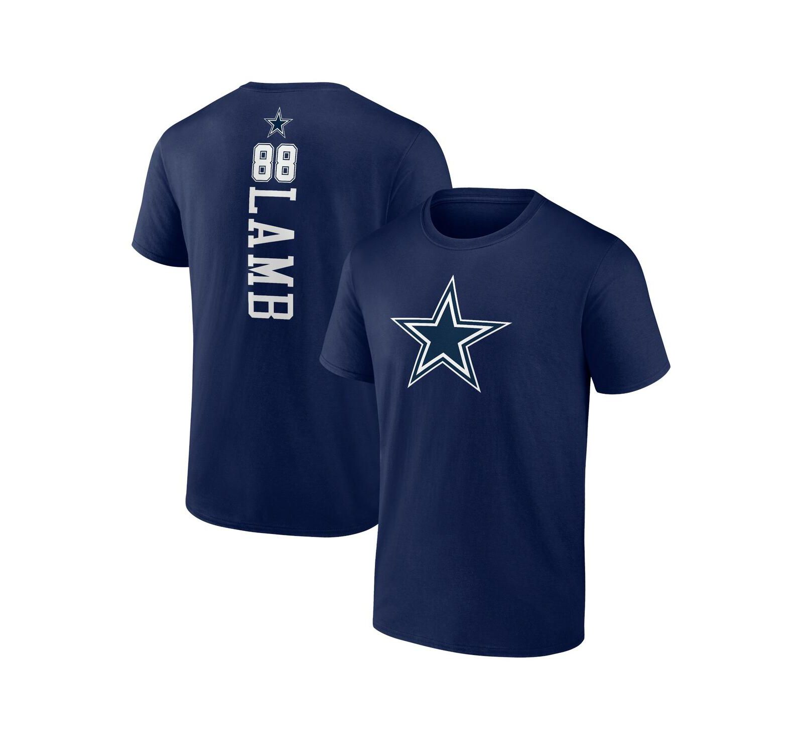 Fanatics Мужская футболка CeeDee Lamb Navy Dallas Cowboys Playmaker