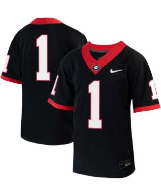 Детская футбольная джерси Nike #1 Black Georgia Bulldogs Untouchable