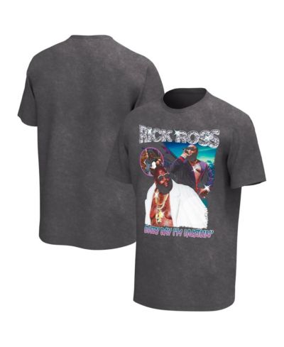 Мужская футболка Philcos Rick Ross Collage с графическим принтом, угольно-серый цвет