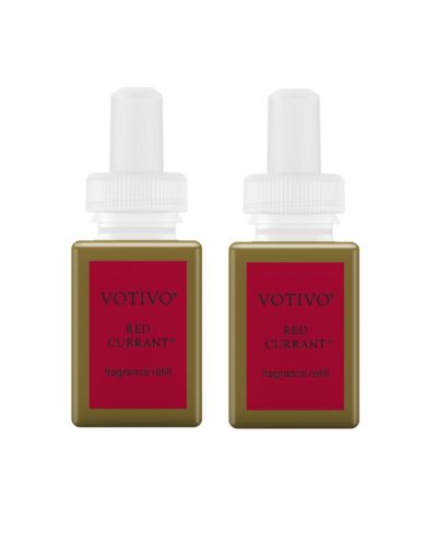 Pura & Votivo Red Currant средство для ароматизации дома, сменный картридж для умного диффузора для спальни и гостиной, устранитель запаха, 2 шт.