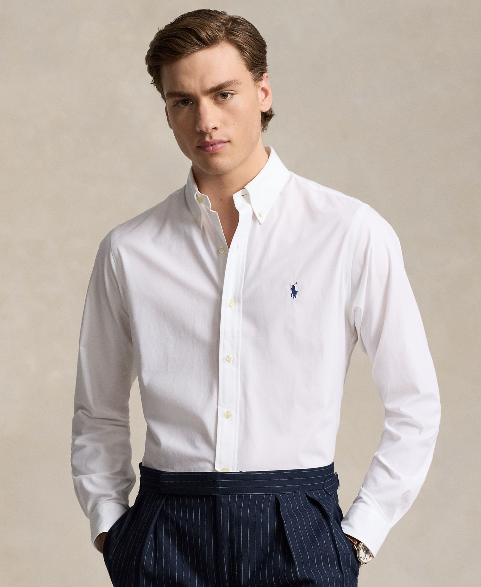 Polo Ralph Lauren Мужская рубашка из поплина Stretch Poplin