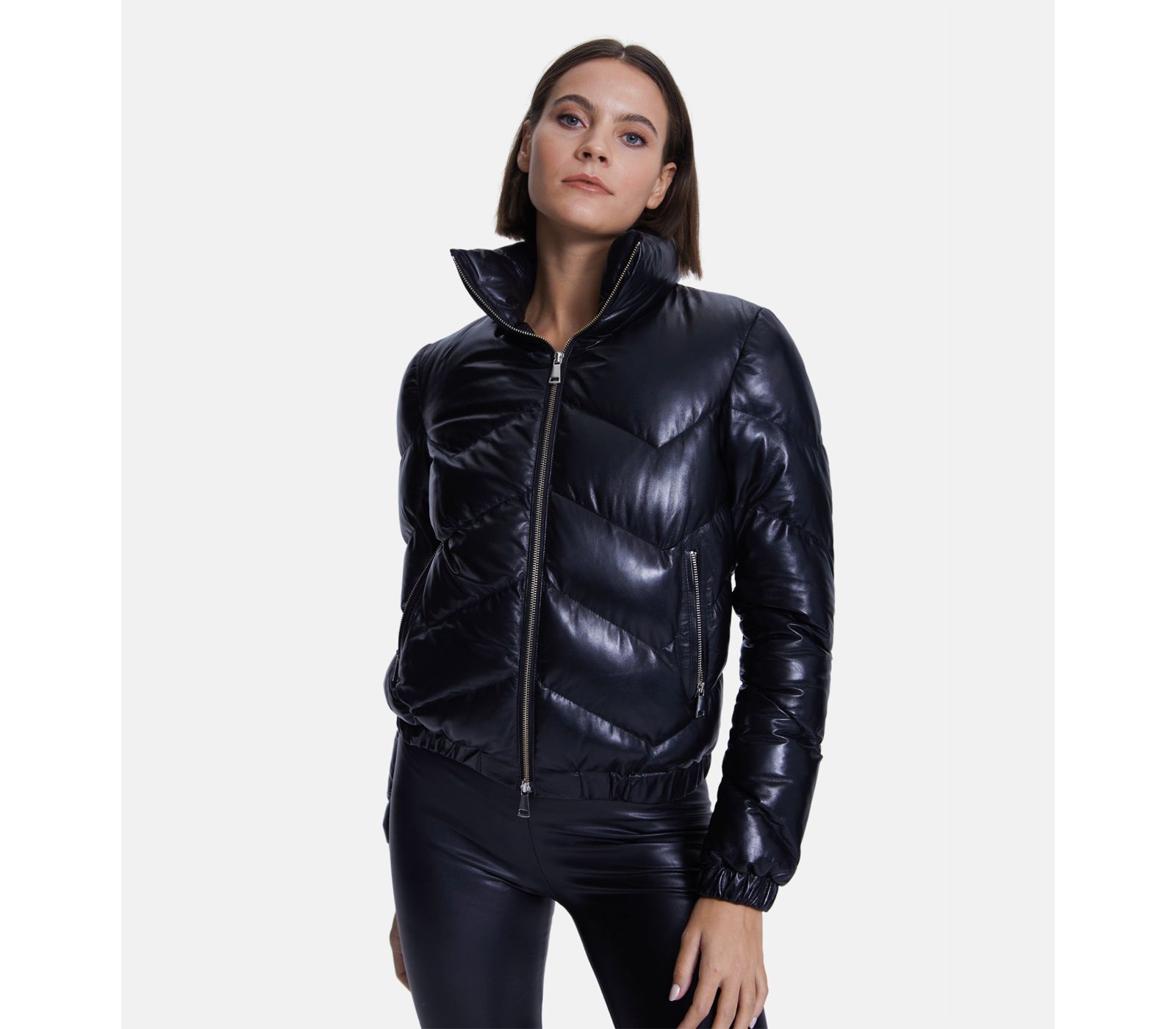 Furniq UK Women's Octavia Leather Jacket