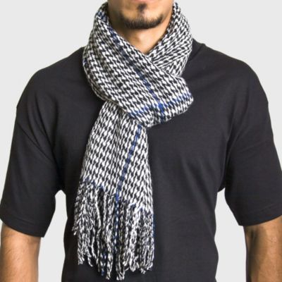 Blue houndstooth