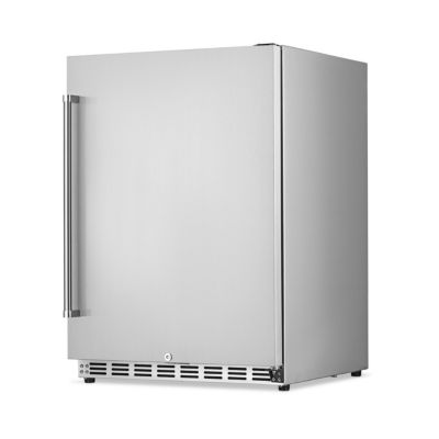Коммерческий встроенный винный холодильник Newair 24" 5.3 Cu. Ft. Stainless Steel Built-in Beverage Refrigerator