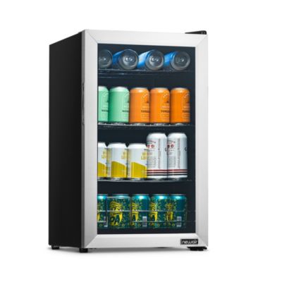Newair 100-Can Freestanding Stainless Steel Beverage Fridge - 16.93"