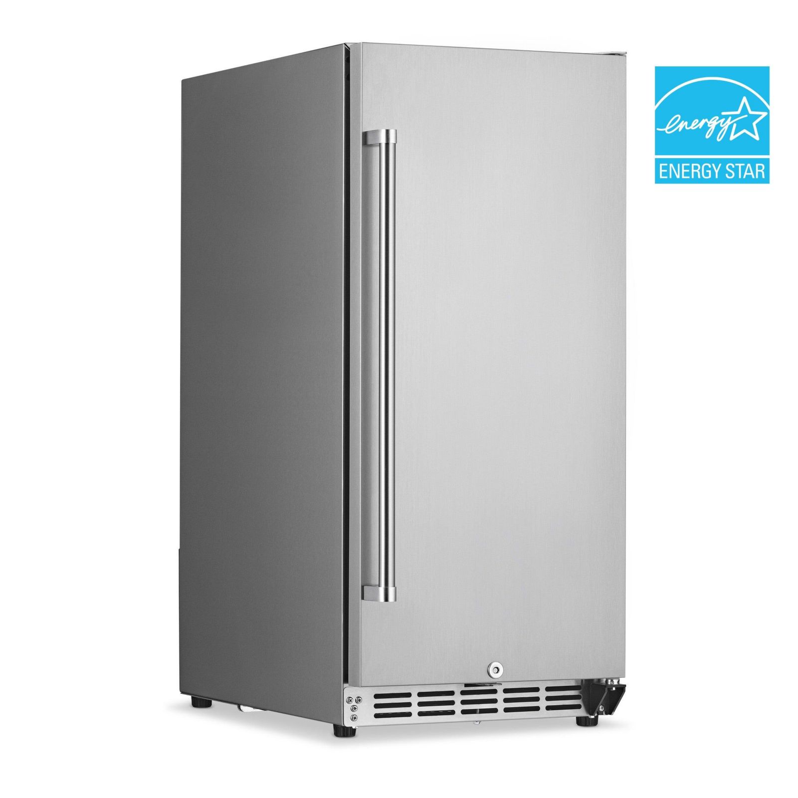 Newair 15" 3.2 Cu. Ft. Commercial Built-In Stainless Steel Beverage Fridge -15"