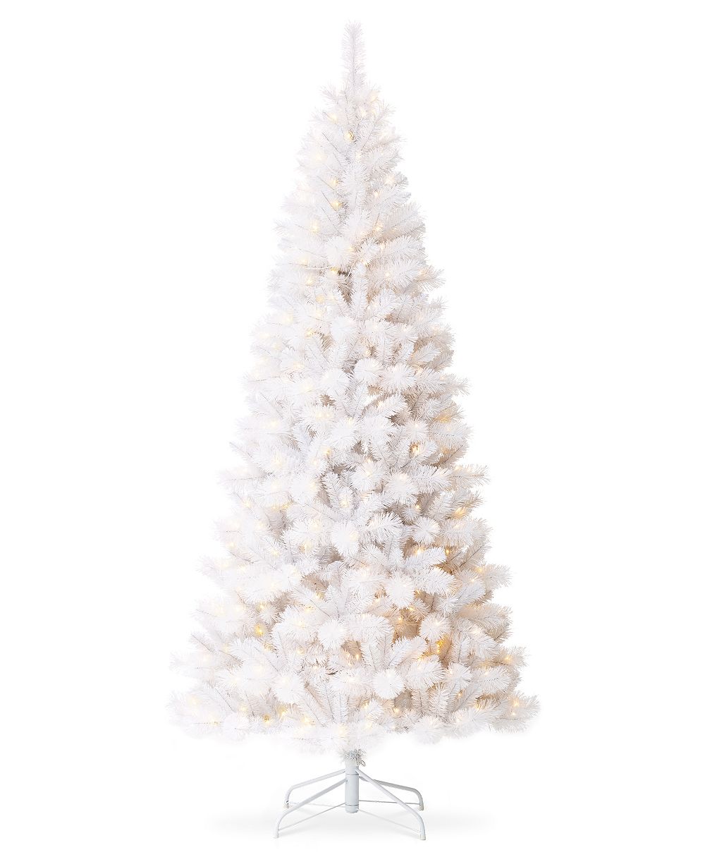 Искусственная елка Glitzhome 8' Pre-Lit Pine Slim с 500 Warm Lights