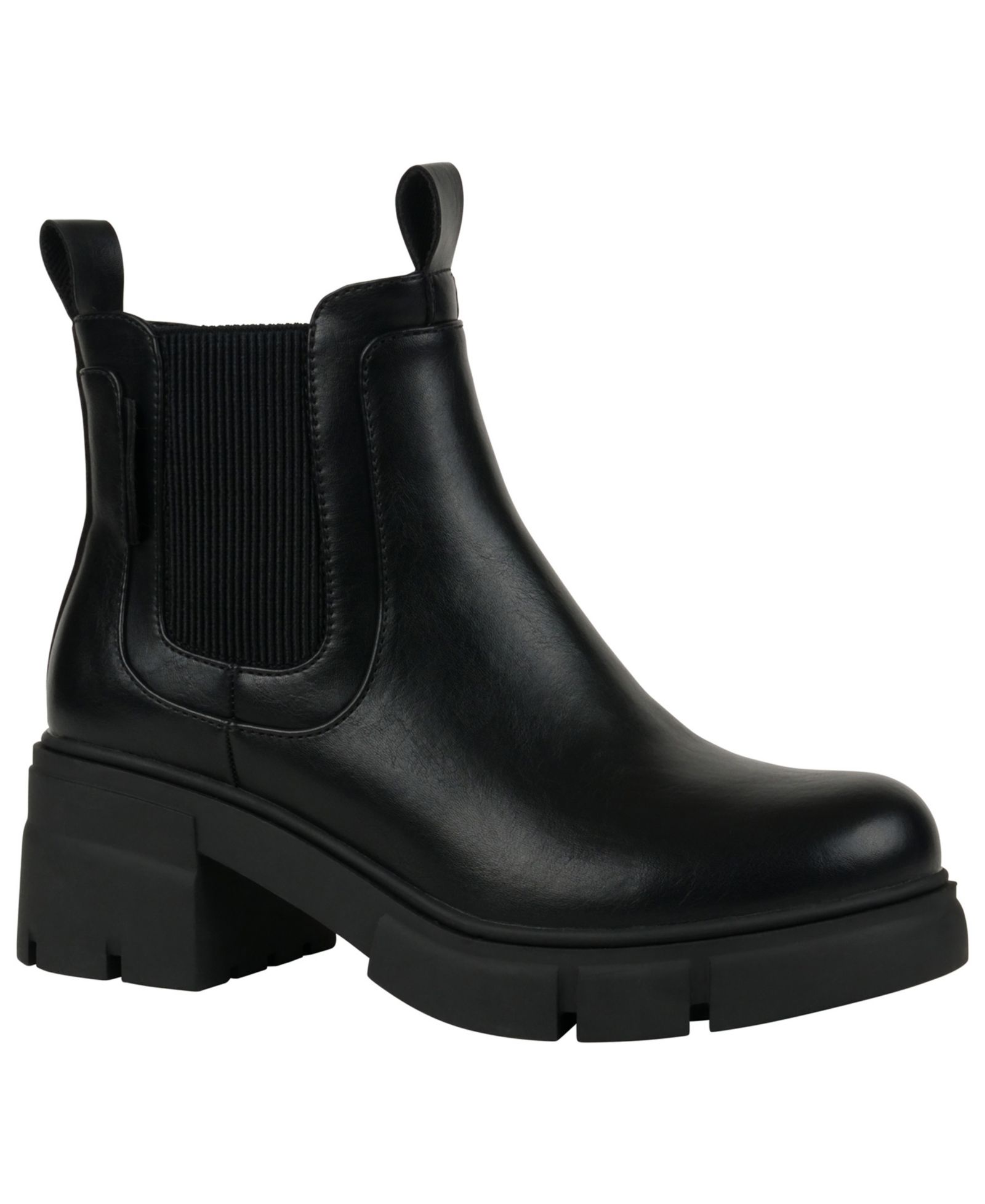 GC Shoes Women's William Pull Tab Lug Sole Chelsea Booties
