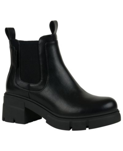 GC Shoes Women's William Pull Tab Lug Sole Chelsea Booties