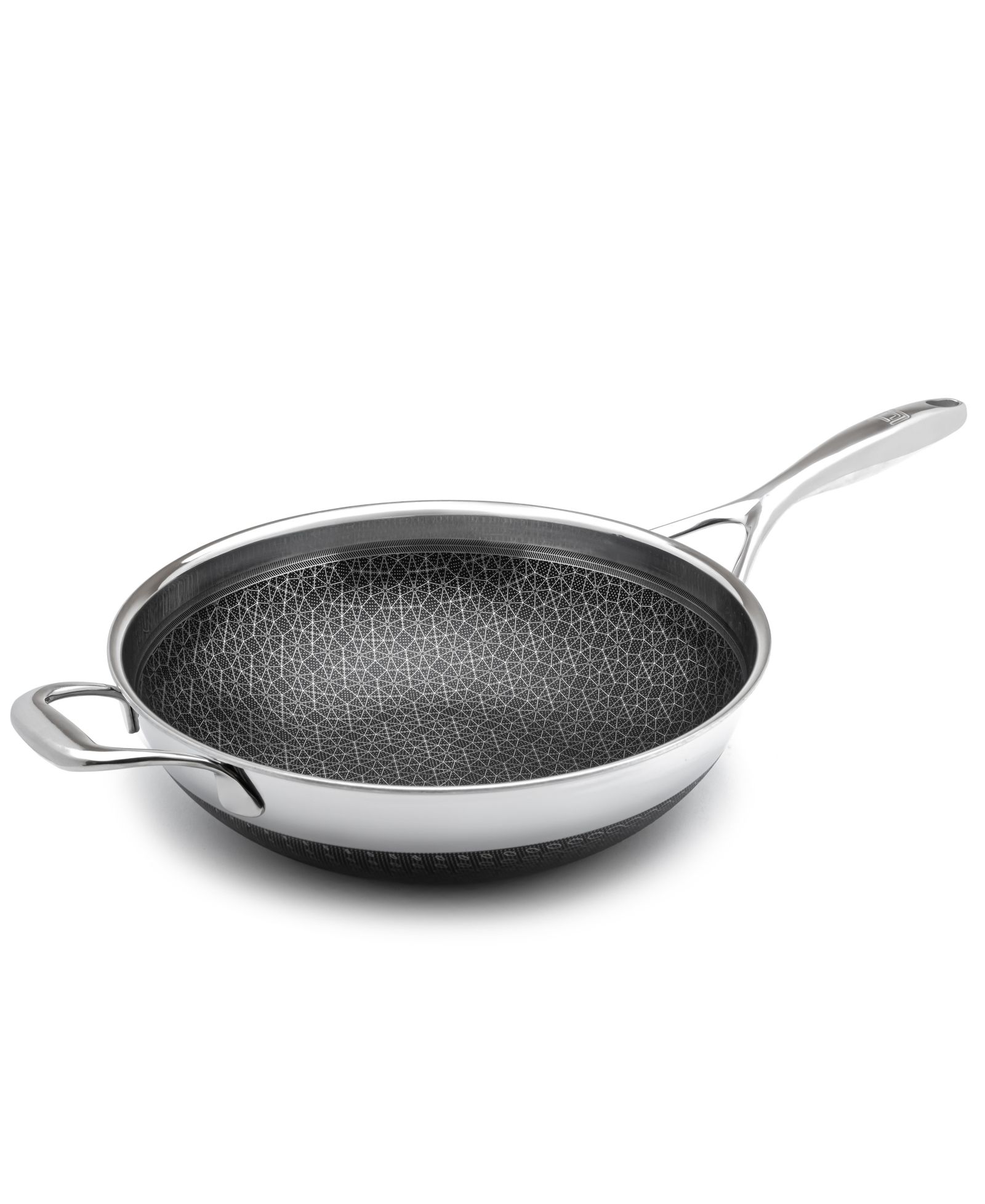 Гибридная вок Livwell DiamondClad из нержавеющей стали с алюминиевым сердечником, 12"