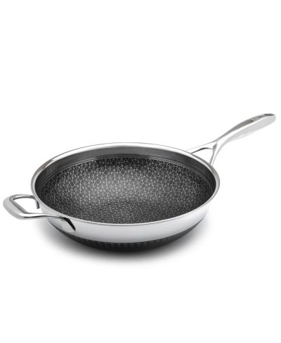 Гибридная вок Livwell DiamondClad из нержавеющей стали с алюминиевым сердечником, 12"