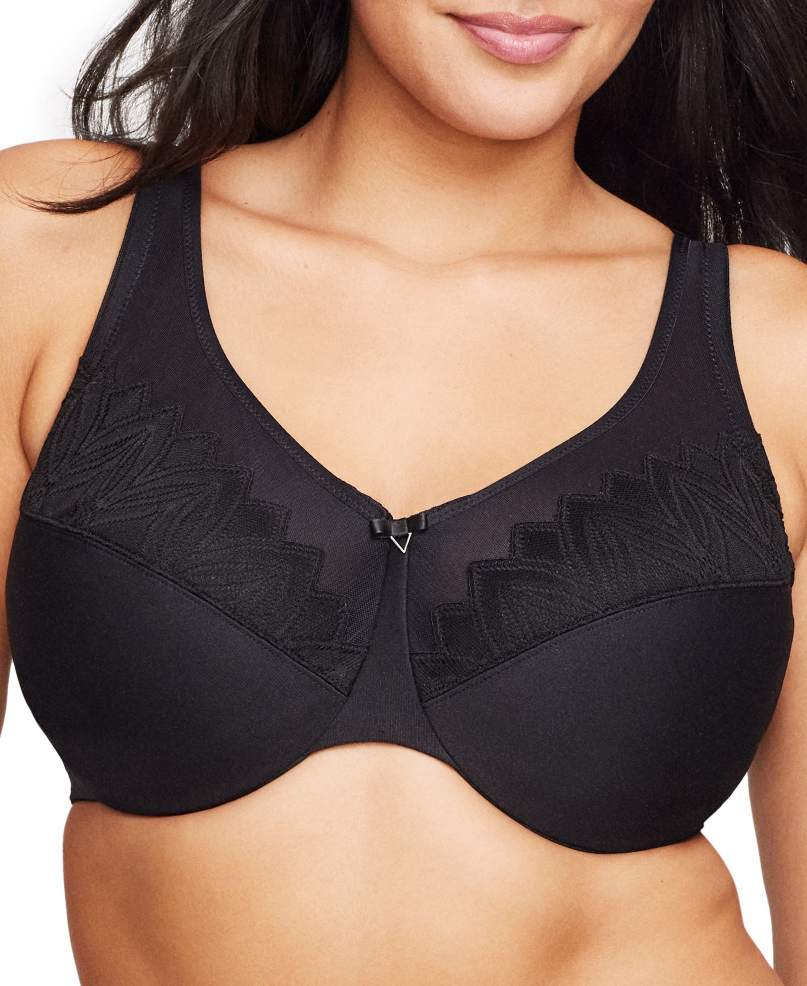 Glamorise Full Figure Plus Size Wonder Wire Minimizer Underwire Bra, 9003