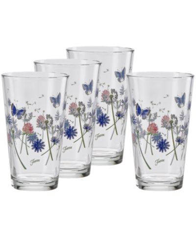 Набор бокалов Fiesta Breezy Floral Tapered Cooler Glasses, Set of 4