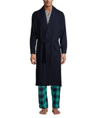 Lands' End Men's Flannel Robe