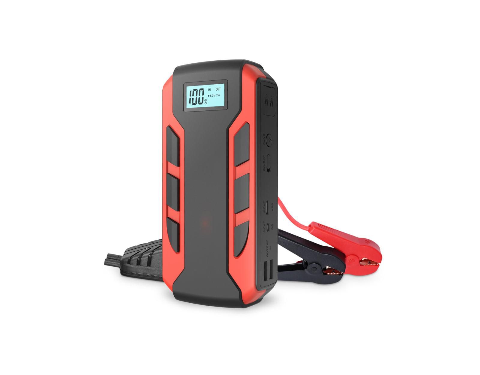 Портативный пусковой механизм Alpha Digital для автомобиля: 800A Peak- 10,000mAh 6.0L Gas/3.0L Diesel