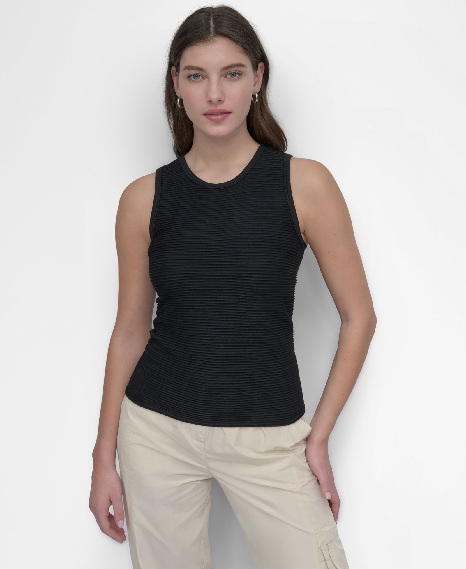 DKNY Women's Cutaway Seamless Tank Top