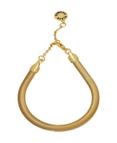 Браслет Vince Camuto Snake Chain золотого цвета, 7.5" + 2" extender