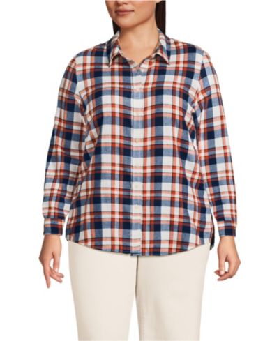 Navy/bourbon plaid