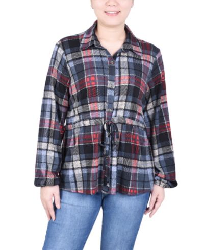 Женский туник NY Collection Petite с длинным рукавом дольман