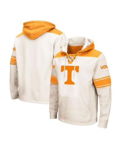 Мужское худи Colosseum Cream Tennessee Volunteers Big and Tall с шнуровкой