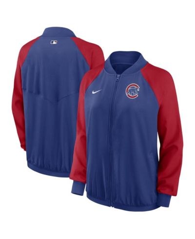 Женская куртка Nike Royal Chicago Cubs Authentic Collection Team Raglan Performance Full-Zip