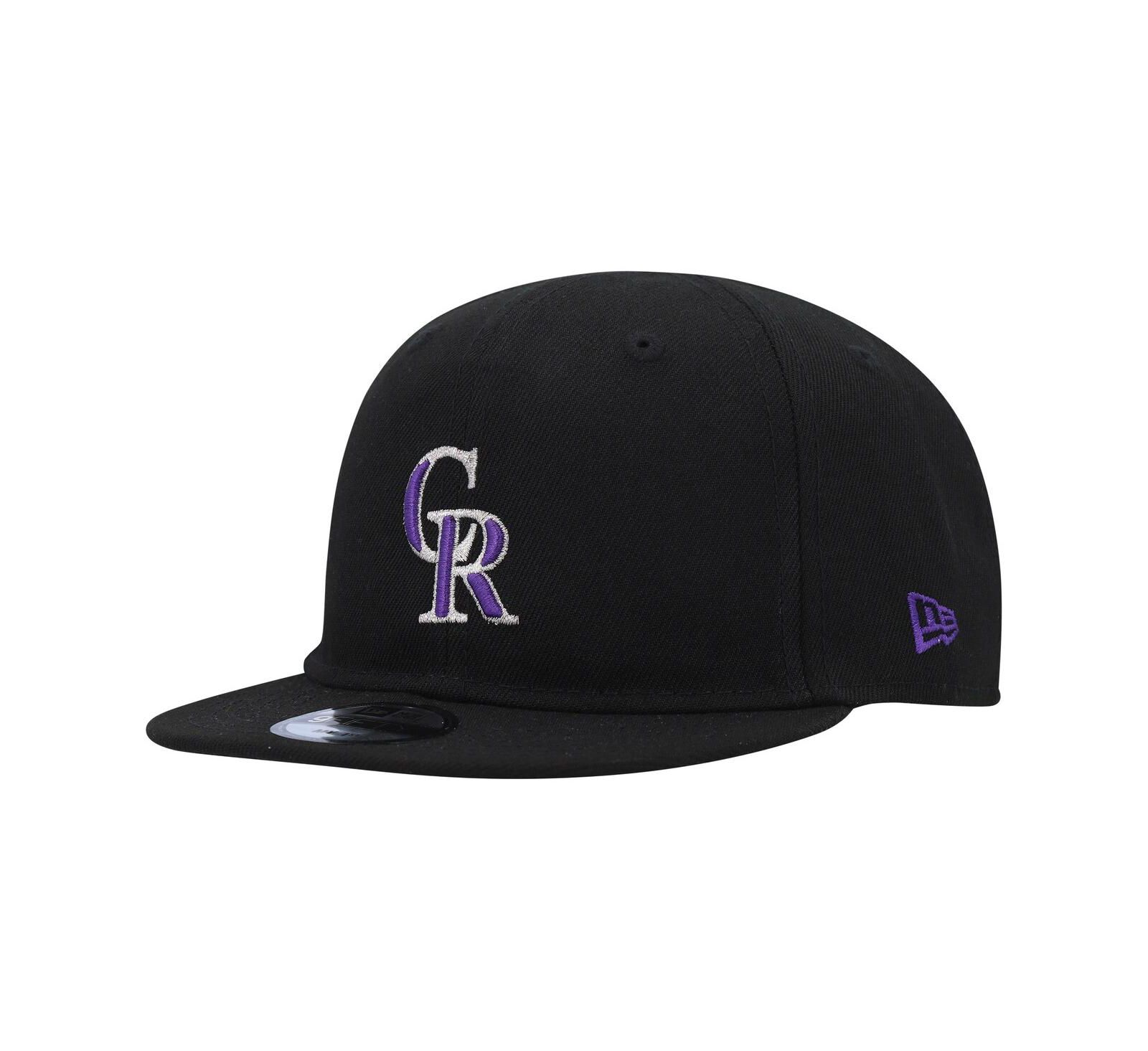 Регулируемая кепка New Era для младенцев (мальчиков и девочек) Black Colorado Rockies My First 9FIFTY