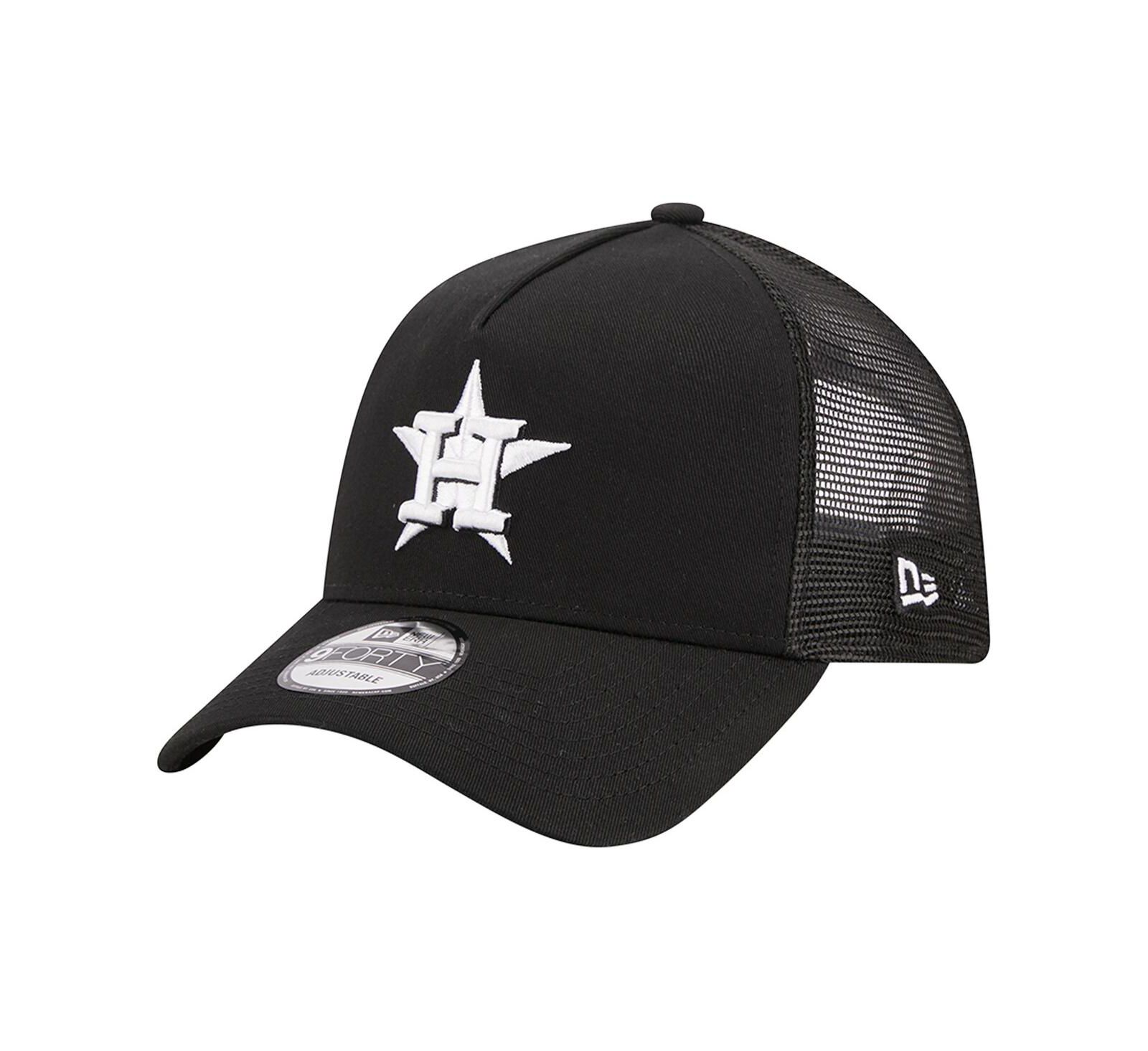 New Era Мужская кепка тракер Houston Astros A-Frame 9FORTY черная
