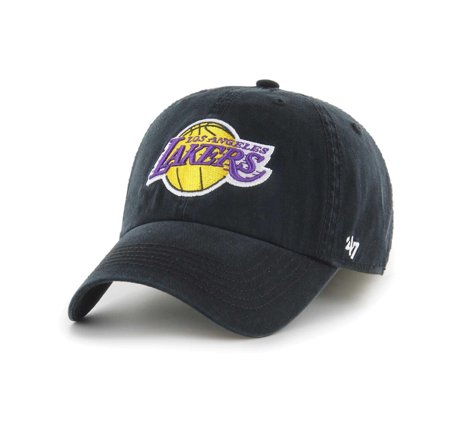 47 Brand Men's Black Los Angeles Lakers Classic Franchise Fitted Hat