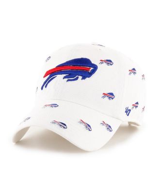 Мужская и женская кепка '47 Brand White Buffalo Bills Confetti Clean Up Adjustable Hat