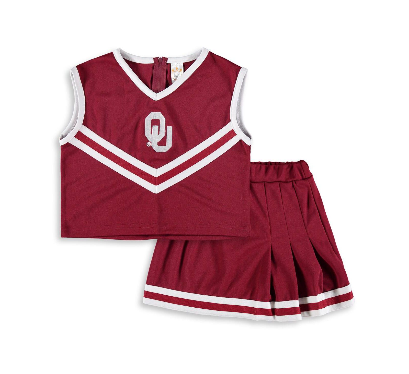 Детский костюм для чирлидинга Little King Apparel Crimson Oklahoma Sooners, 2 части