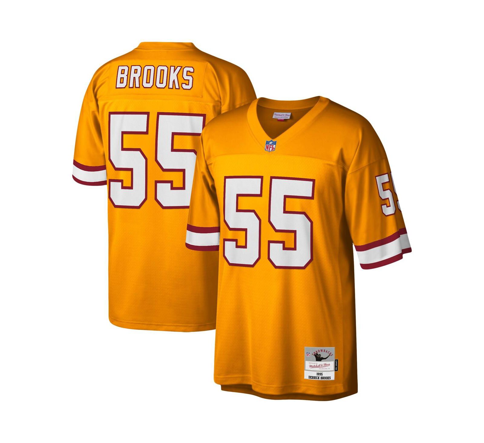 Мужская джерси Mitchell & Ness Derrick Brooks Tampa Bay Buccaneers Legacy Replica