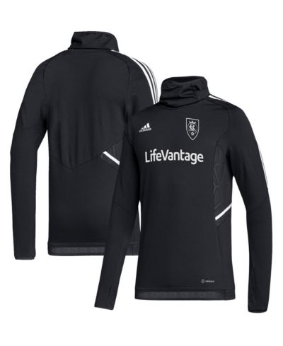 Мужская куртка adidas Black Real Salt Lake COLD.RDY Raglan Warmup Pullover