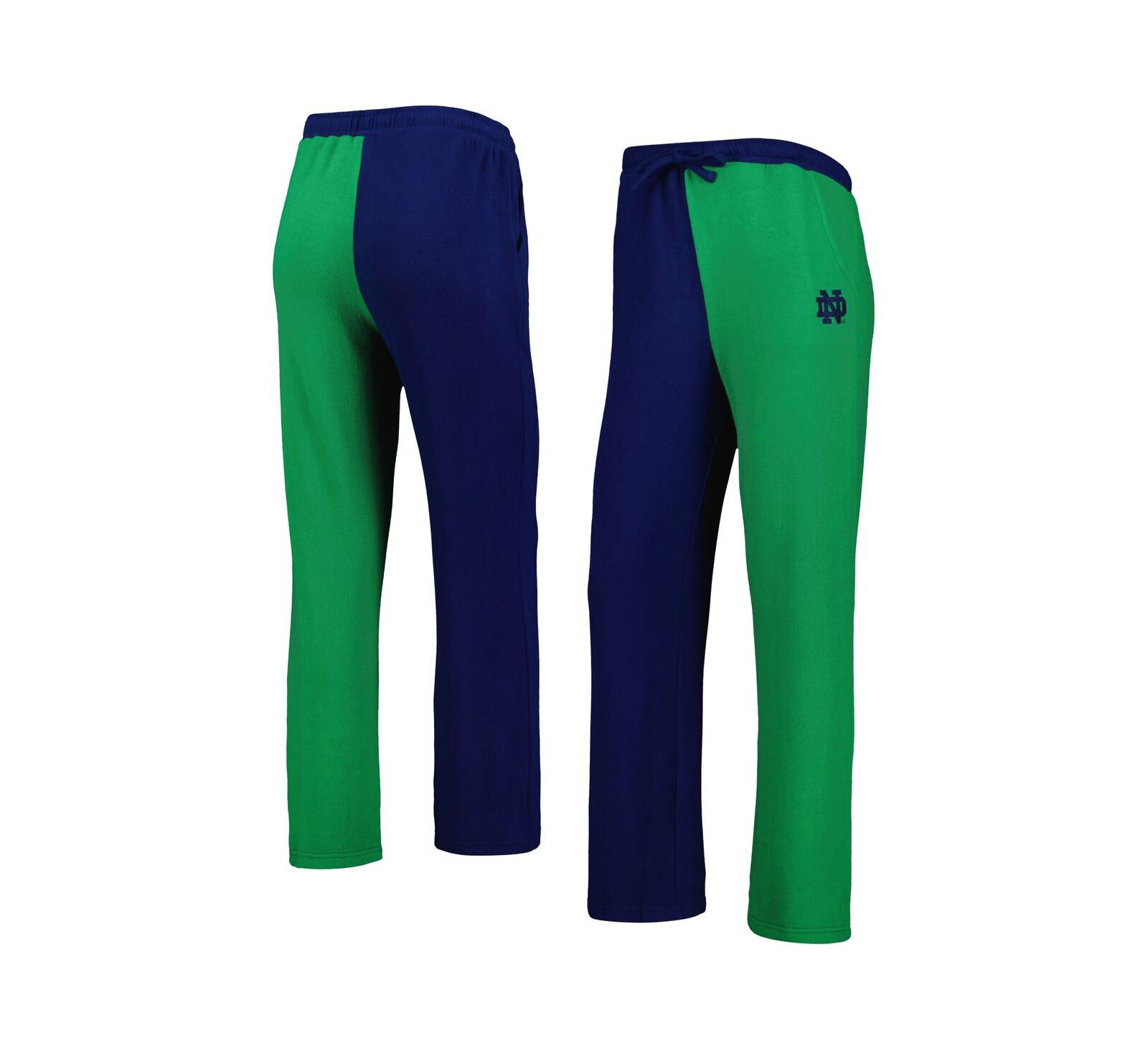 Женские брюки для отдыха ZooZatz Navy, Green Notre Dame Fighting Irish Colorblock Tri-Blend