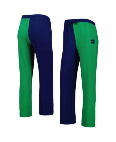 Женские брюки для отдыха ZooZatz Navy, Green Notre Dame Fighting Irish Colorblock Tri-Blend