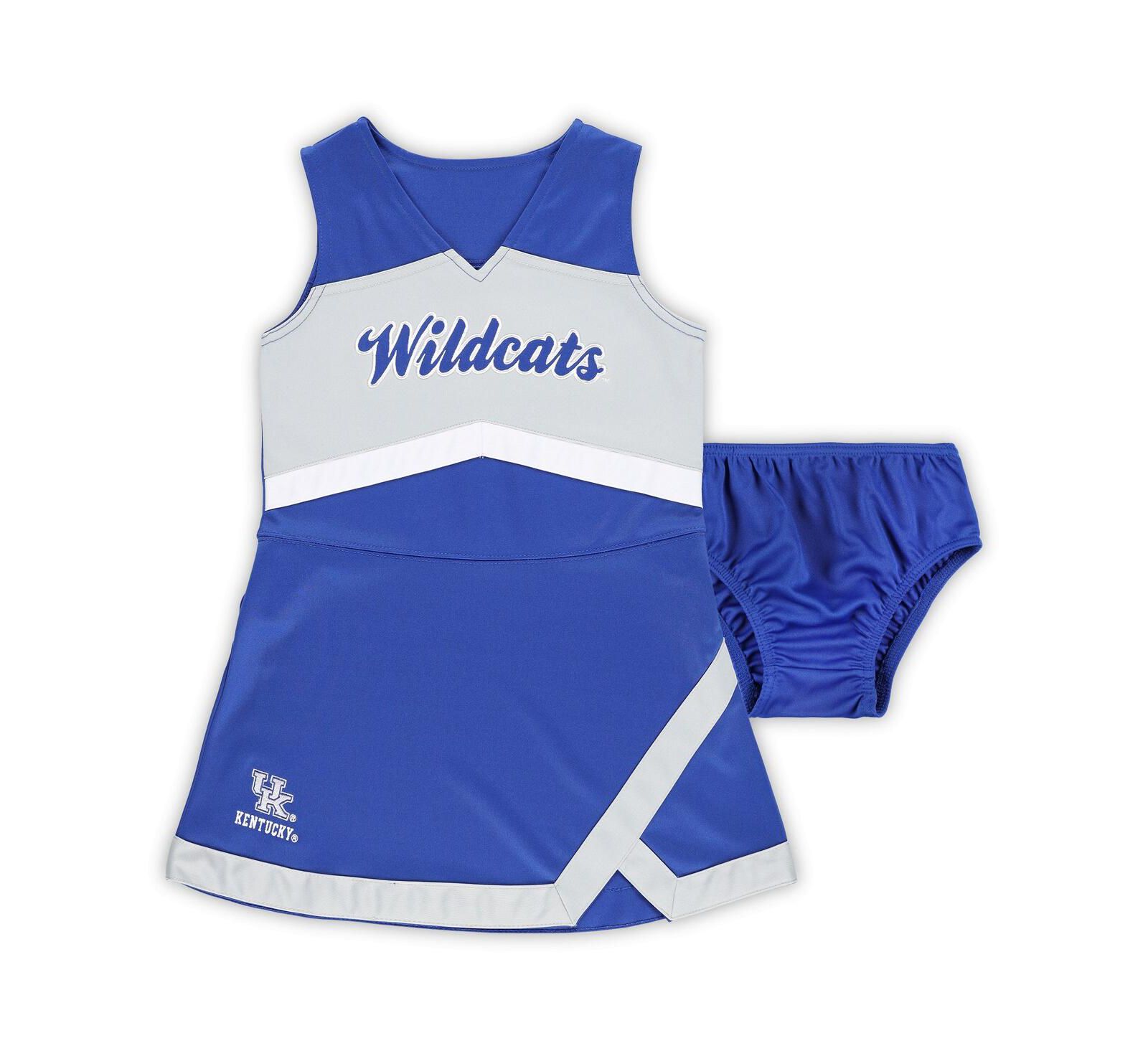 Outerstuff Детский комплект: юбка-шорты и блузка Kentucky Wildcats, серый/королевский