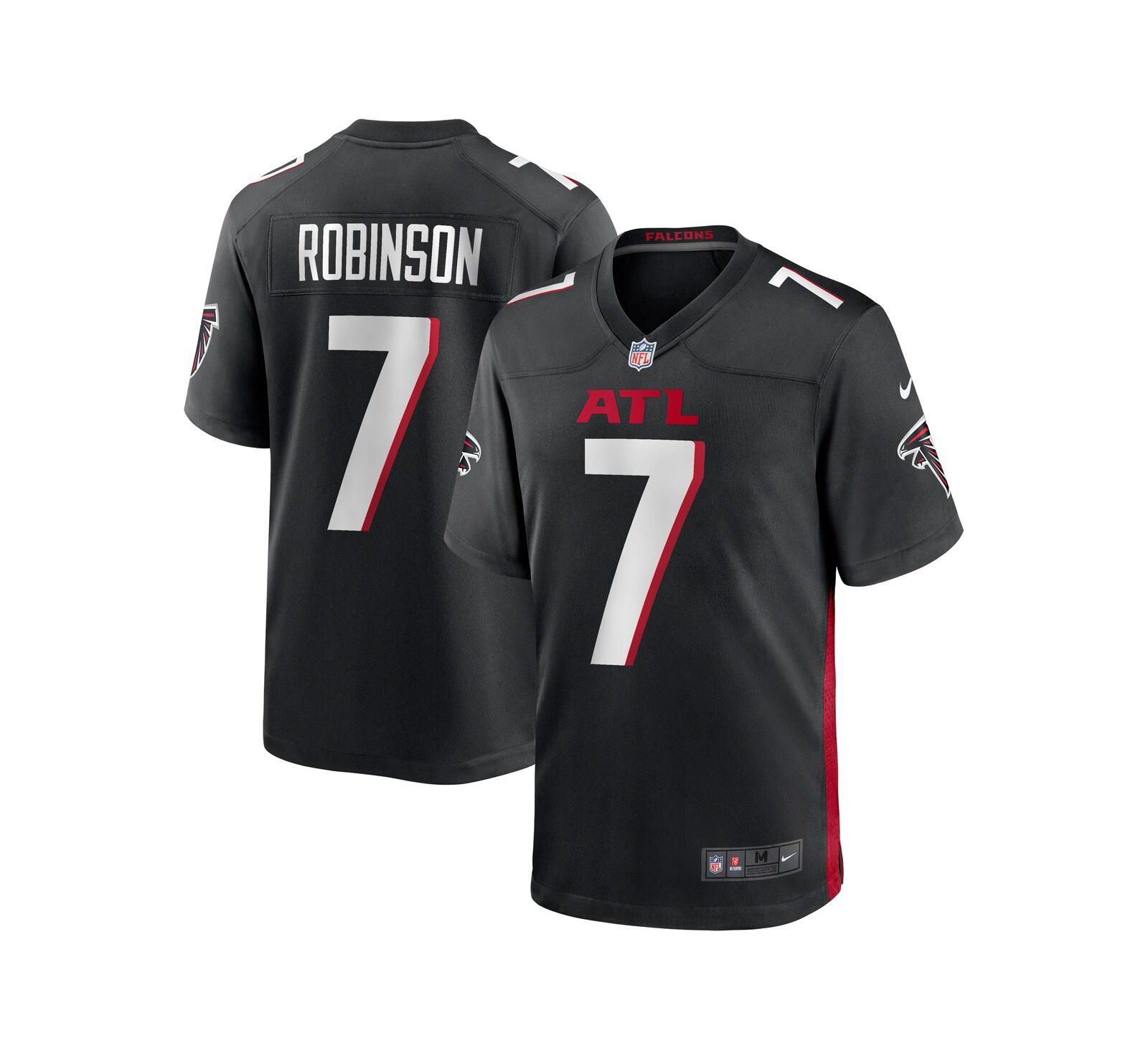Детская джерси Nike Bijan Robinson Black Atlanta Falcons Game