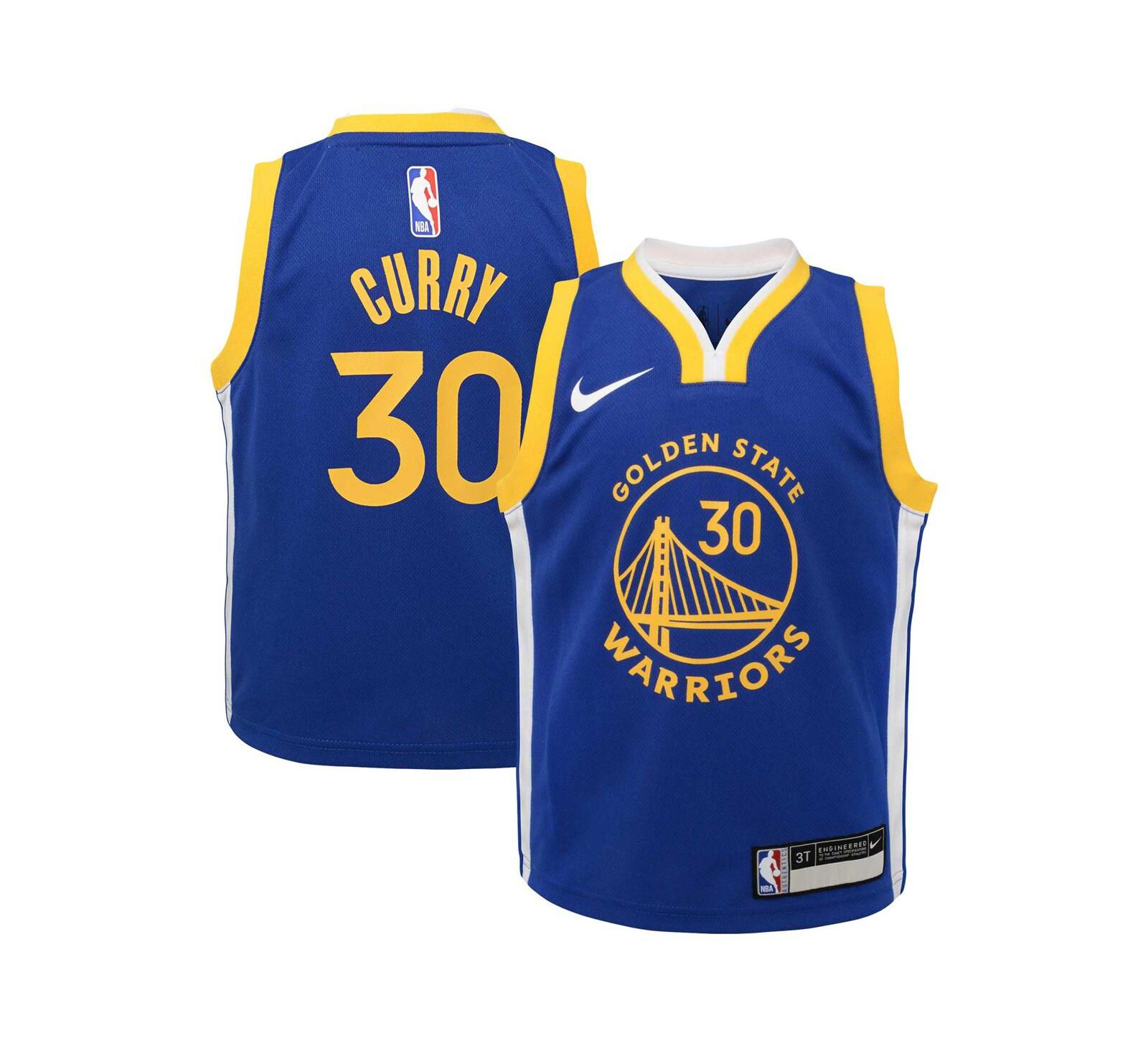Детская джерси Nike Stephen Curry Royal Golden State Warriors Swingman Player - Icon Edition